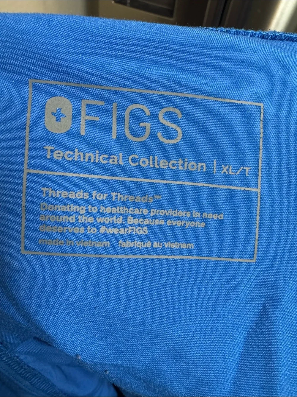 Figs Technical Collection Electric Blue Medical Scrub Pants Soft Flowy Men’s XL